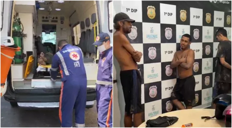 IMAGEM FORTE: homem é espancado e torturado por tribunal do crime na Praça 14