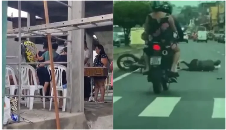 Morre idoso atropelado por motociclista em faixa de pedestres em Manaus; veja vídeo