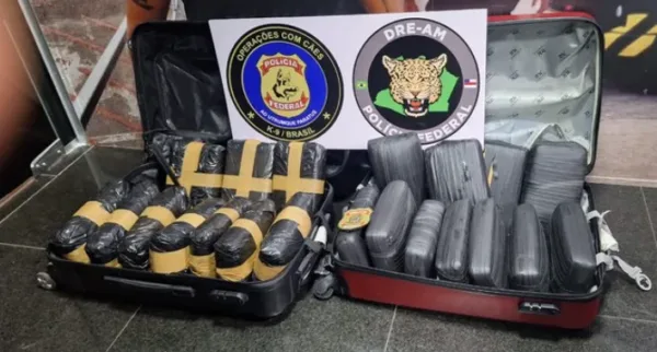 Grupo é preso ao tentar embarcar com 54 kg de maconha no Aeroporto de Manaus