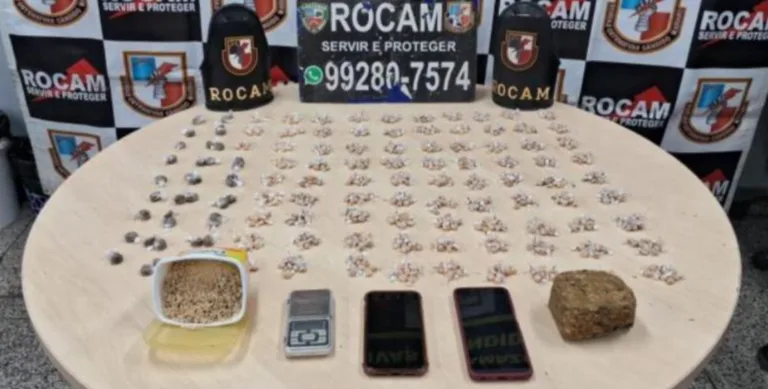 Adolescente de 13 anos é apreendido com 51 trouxinhas de drogas na Compensa