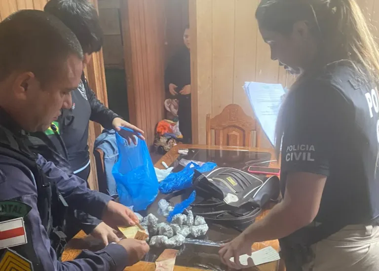 Trio é preso com drogas escondidas em casa no município de Tapauá