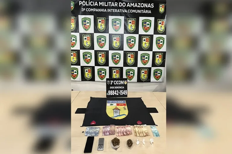 Polícia desmonta ‘bocada’ e prende dupla com drogas no bairro Japiim, em Manaus