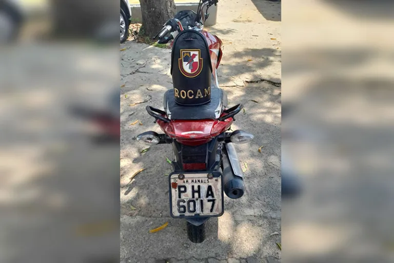 Zona Leste de Manaus: Rocam recupera motocicleta com restrição de roubo