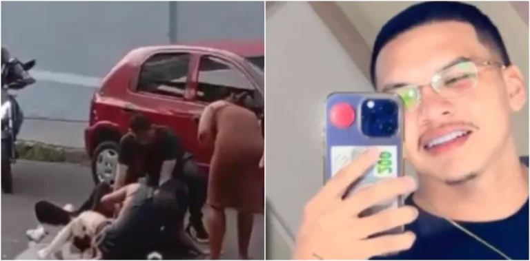 Veja o momento que enfermeiro é socorrido após ser baleado em saída de bar, no Vieiralves
