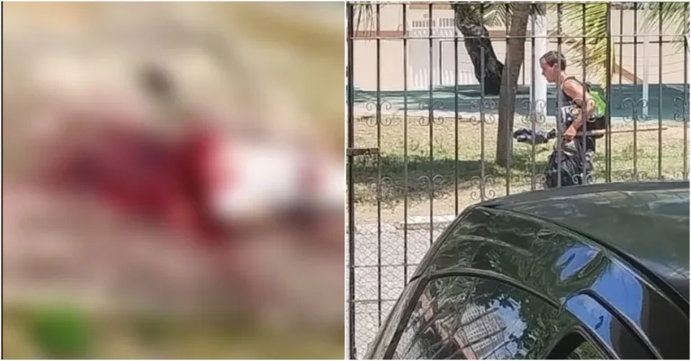 IMAGENS FORTES: Veja momento que filho decepa a cabeça do pai em praça, em Natal