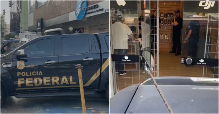 VÍDEO: Loja de celulares é alvo da operação da PF em Manaus
