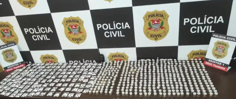 Homem é preso com 600 porções de cocaína e maconha em Pindamonhangaba, SP
