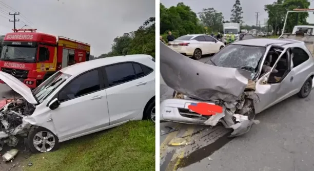 Casal tenta fugir de motel sem pagar e causa grave acidente em SC