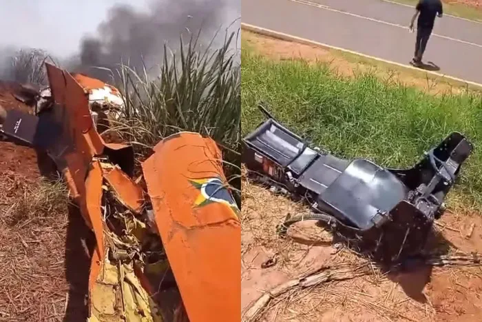 VÍDEO: Aviões "Tucanos" da FAB colidem em SP e piloto se ejeta