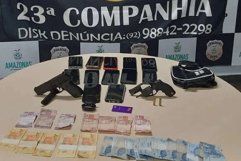 AM: três homens são presos e adolescente é apreendido por envolvimento em roubo com refém