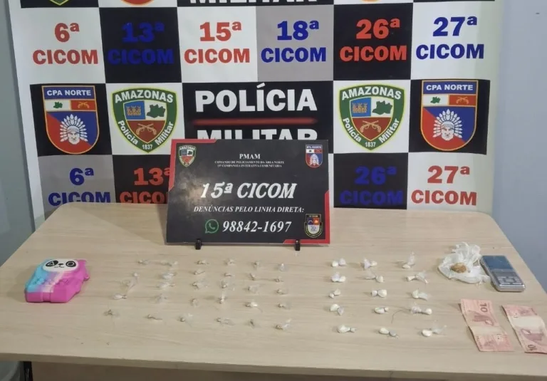 Trio é preso por vendas de drogas em Manaus; um dos homens era foragido por homicídio