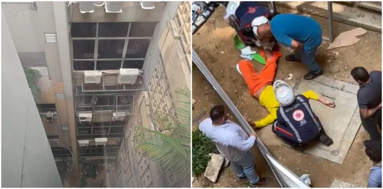 EXCLUSIVO: Detento quebra a perna ao tentar escapar de julgamento pulando do 1° andar de fórum, em Manaus
