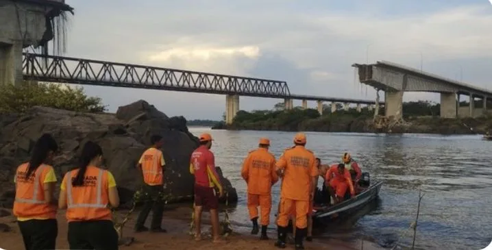 Cerca de 16 pessoas seguem desaparecidas após ponte entre Maranhão e Tocantins desabar
