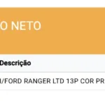 Ford Ranger no valor de R$ 8 mil ao mês
