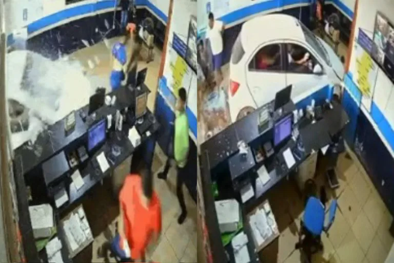 Carro invade sala de rodoviária de Confresa e deixa um ferido  