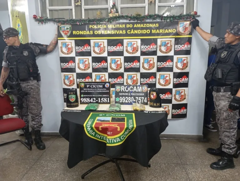 PM prende jovem após roubo; entorpecentes e armas de fogo são apreendidos