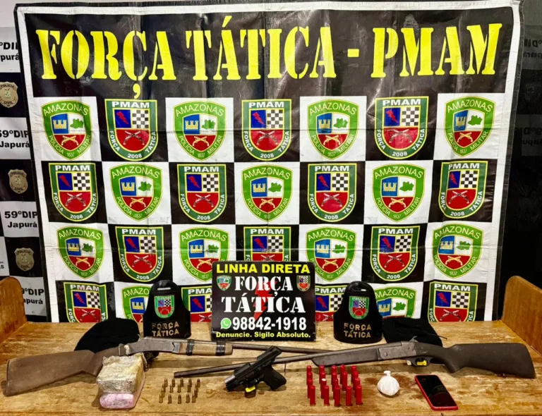 Operação Fronteira Mais Segura: homem é preso com drogas e armas em Japurá