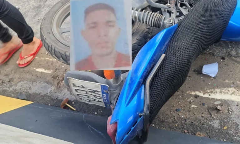Motociclista faleceu na hora