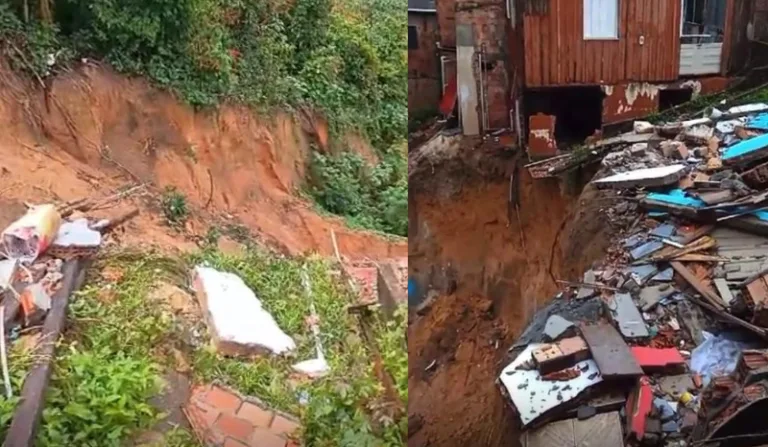 Deslizamento de terra - Redenção-Manaus