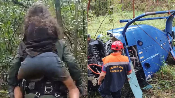 Menina que sobreviveu a acidente de helicóptero em SP tem alta do hospital; 2 pessoas morreram Menina que sobreviveu a acidente de helicóptero em SP tem alta do hospital; 2 pessoas morreram