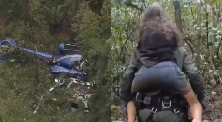 Vídeo: Menina de 11 anos é resgatada após acidente de helicóptero em SP; Pais morreram