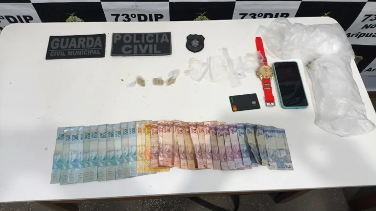 Homem é preso com oxi e dinheiro proveniente do tráfico de drogas em Novo Aripuanã