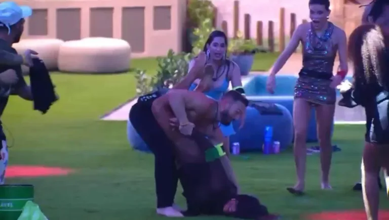 BBB 25: Gracyanne cai de “cara no chão” em dança com Diego Hypólito