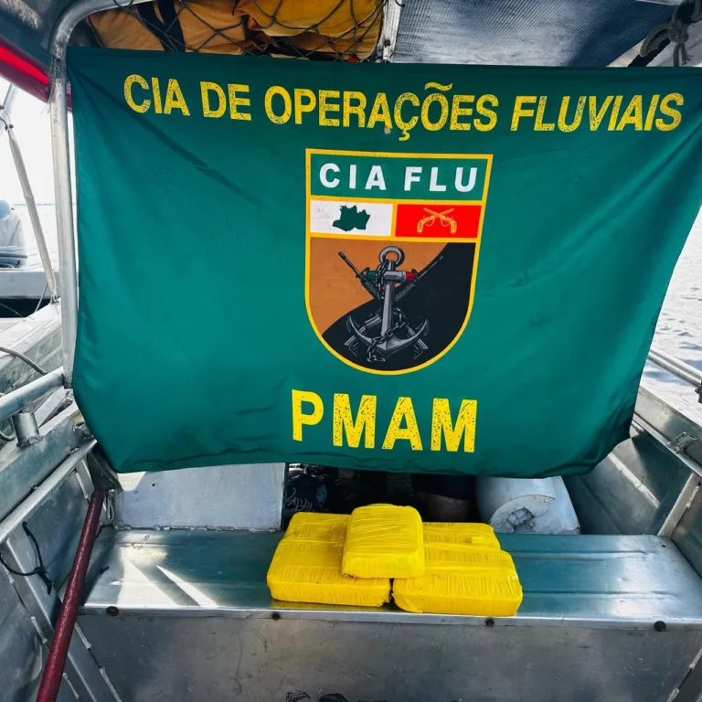 Cocaína avaliada em mais de R$ 370 mil é apreendida em bote no porto de Manaus