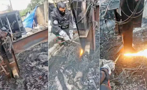 Criminosos fazem barricada para impedir megaoperação da polícia contra o Comando Vermelho no RJ