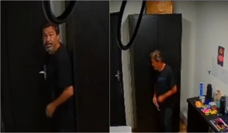 Homem que furtou celular dentro do Amazonas Shopping. (FOTO: Reprodução)