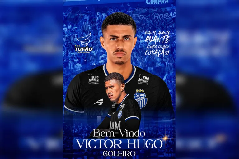 Victor Hugo, goleiro contratado pelo São Raimundo (Foto: Divulgação/Arte São Raimundo EC)