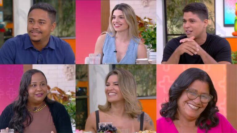 Cléber e Joseane; Nicole e Paula, e Guilherme e Joselma são as duplas que disputam a última vaga do BBB 25 — Foto: Reprodução: Globoplay