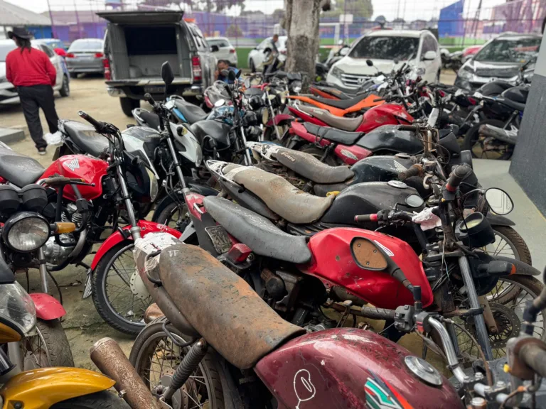 Motos que foram recuperadas em Autazes. (FOTO: Reprodução)