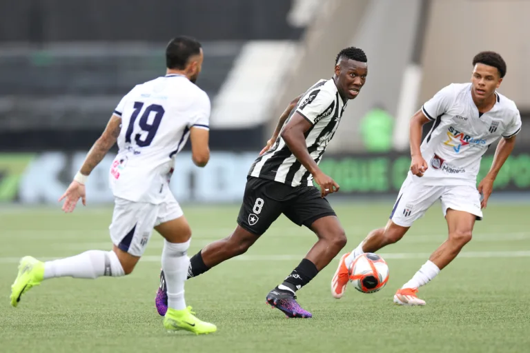 Patrick de Paual, do Botafogo, em lance no Nilton Santos (Foto: Vitor Silva/Botafogo)