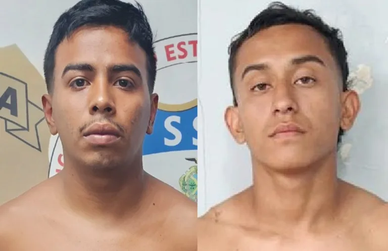Procurados: André Lucas (à esquerda), Matheus Henrique (à direita). (FOTO: Divulgação/PC-AM)
