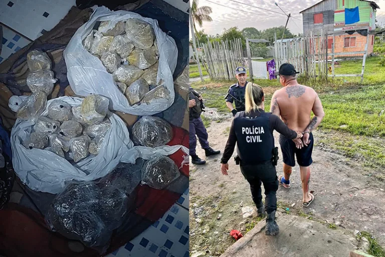 Facção: dois traficantes são capturados com drogas e aparelhos de comunicação no AM