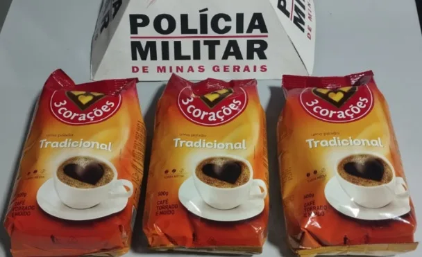 Em BH, homem é preso por furtar café em supermercado