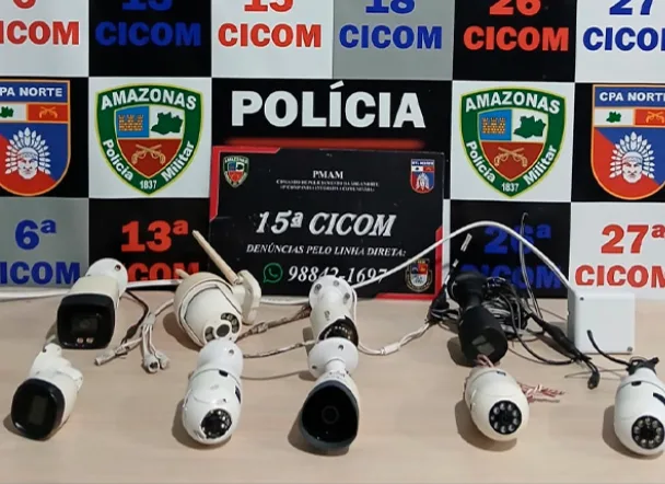 Câmeras clandestinas usadas por traficantes em 'áreas vermelha' são removidas em Manaus