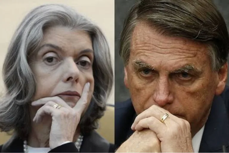 Cármen Lúcia e Jair Bolsonaro