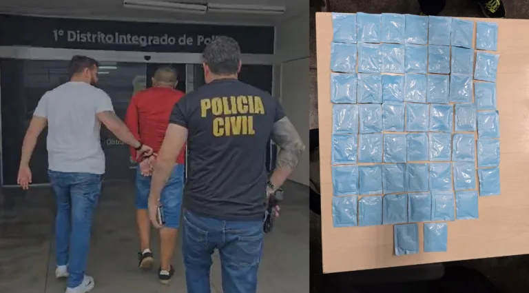As drogas foram apreendidas e encaminhadas ao 1º DIP.