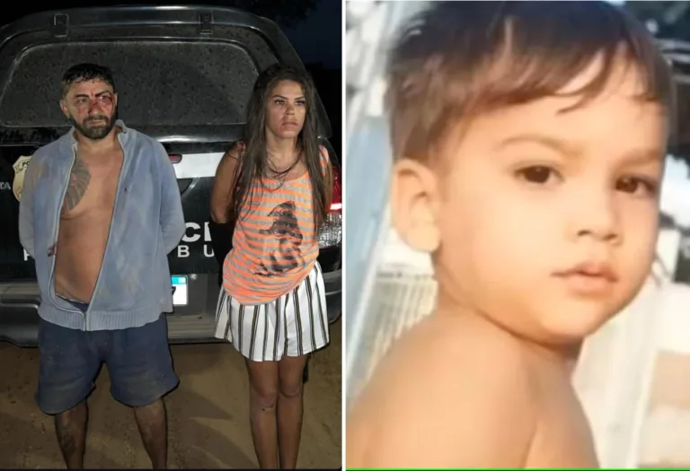 Casal suspeito na morte de menino de 02 anos. (FOTO: Reprodução)