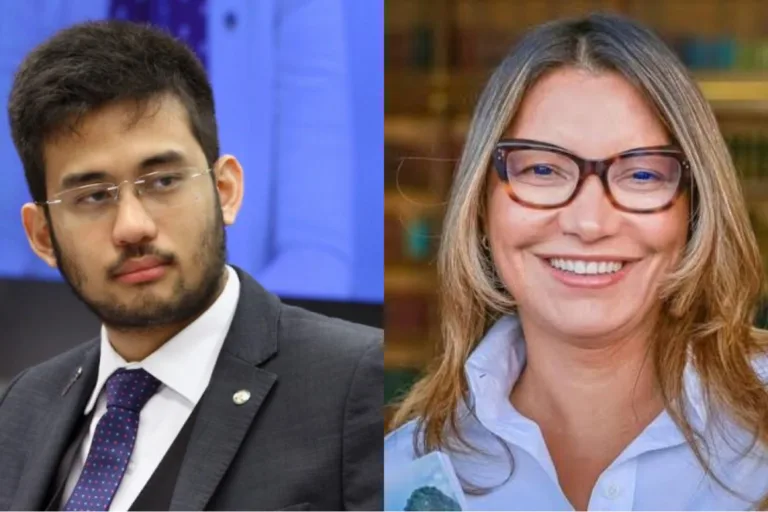 O deputado federal Kim Kataguiri (União Brasil-SP) e Janja Lula da Silva