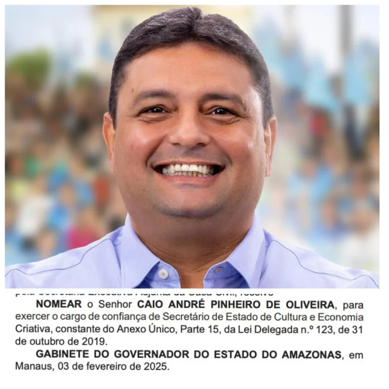 Diário Oficial confirma nomeação do secretário da SEC Caio André