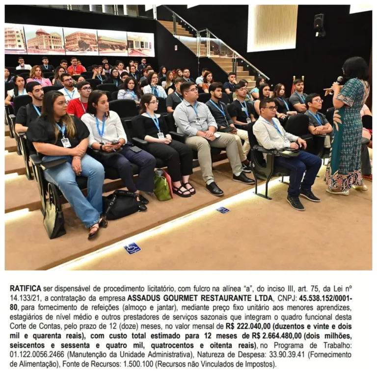 Exclusivo: sem licitação, TCE-AM vai gastar R$ 2,6 milhões em refeições para estagiários e menores aprendizes