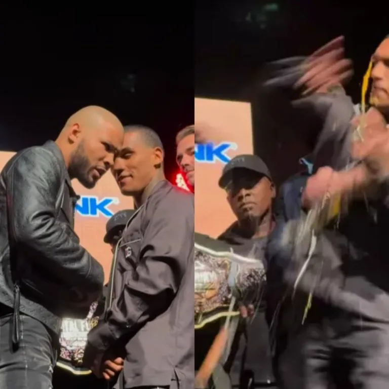 VÍDEO: Boxeador quebra ovo na cara de adversário durante encarada 
