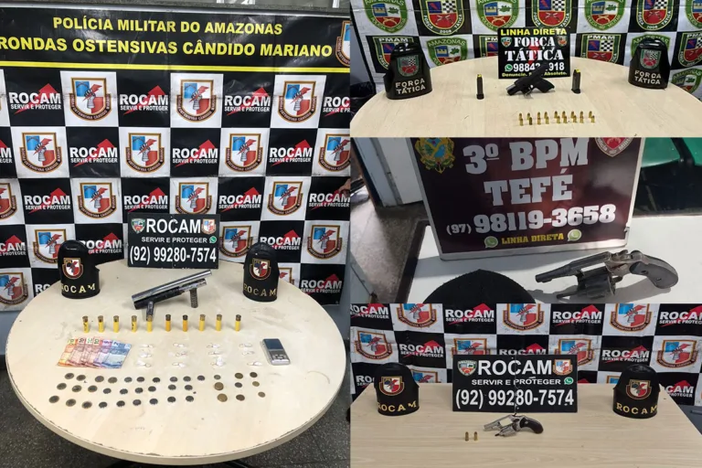 PM prende seis pessoas por crimes em Manaus e no interior