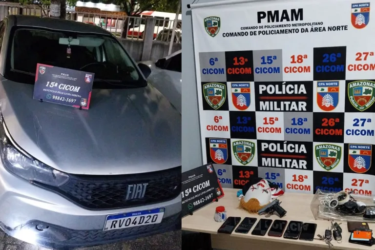 PM prende jovem e apreende adolescentes por roubo em Manaus