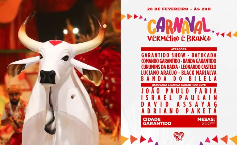 Boi Garantido lança 1ª edição do Carnaboi Vermelho e Branco, em Parintins