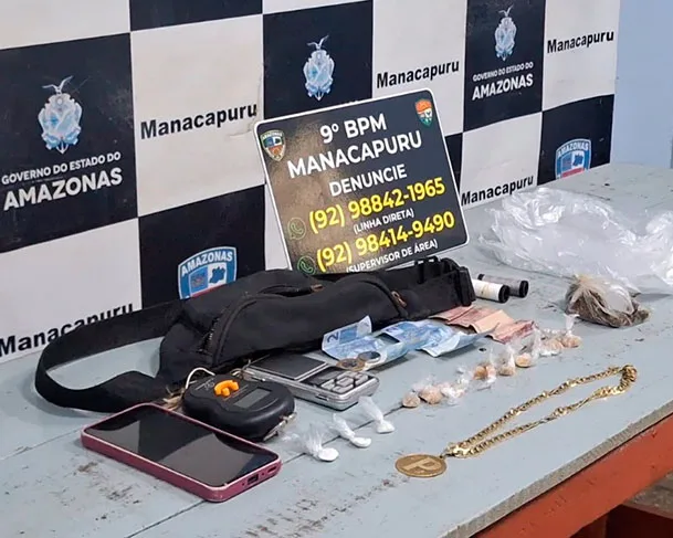 AM: três homens são presos e um adolescente é apreendido por tráfico de drogas
