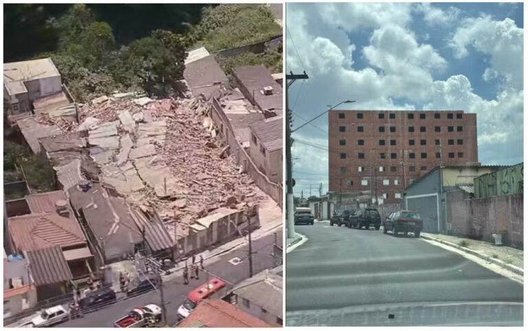 Impressionante! Vídeo mostra desabamento de prédio em São Paulo